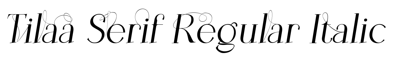 Tilaa Serif Regular Italic